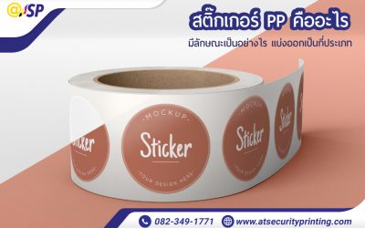 สติ๊กเกอร์ PP คืออะไร มีลักษณะเป็นอย่างไร แบ่งออกเป็นกี่ประเภท เหมาะกับการใช้งานแบบไหนบ้าง